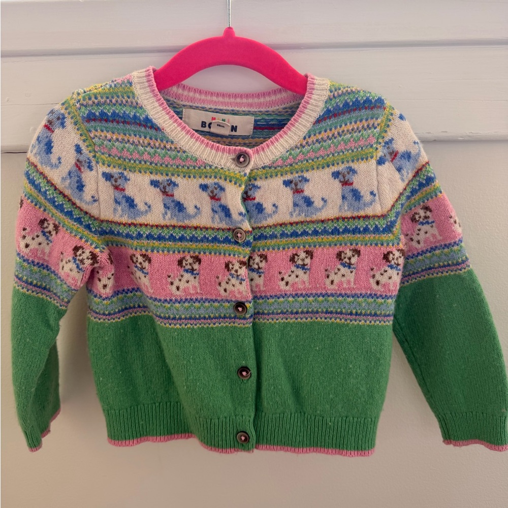 Mini Boden Colorful Animal Pattern Sweater